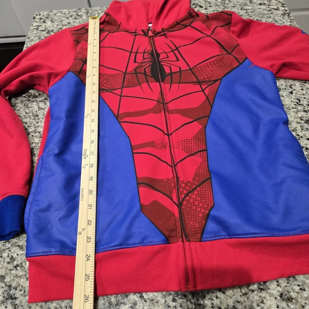 Kids Spiderman Full Zip Hooded Jacket‎ Size Xxl